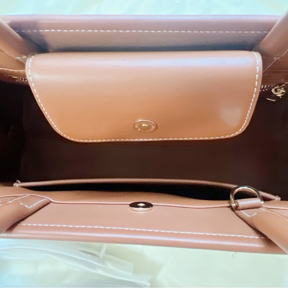 Verafied Beige Canvas Book Tote Bag - Picture 9 of 10